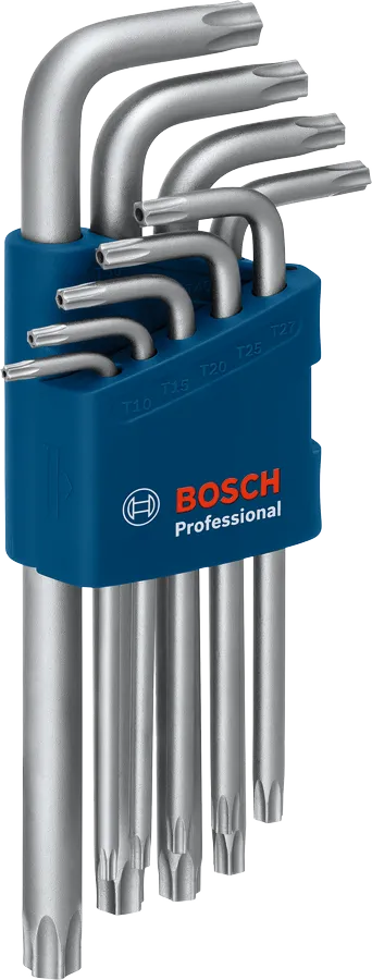 Conjunto de 9 chaves Allen Torx Pro Bosch