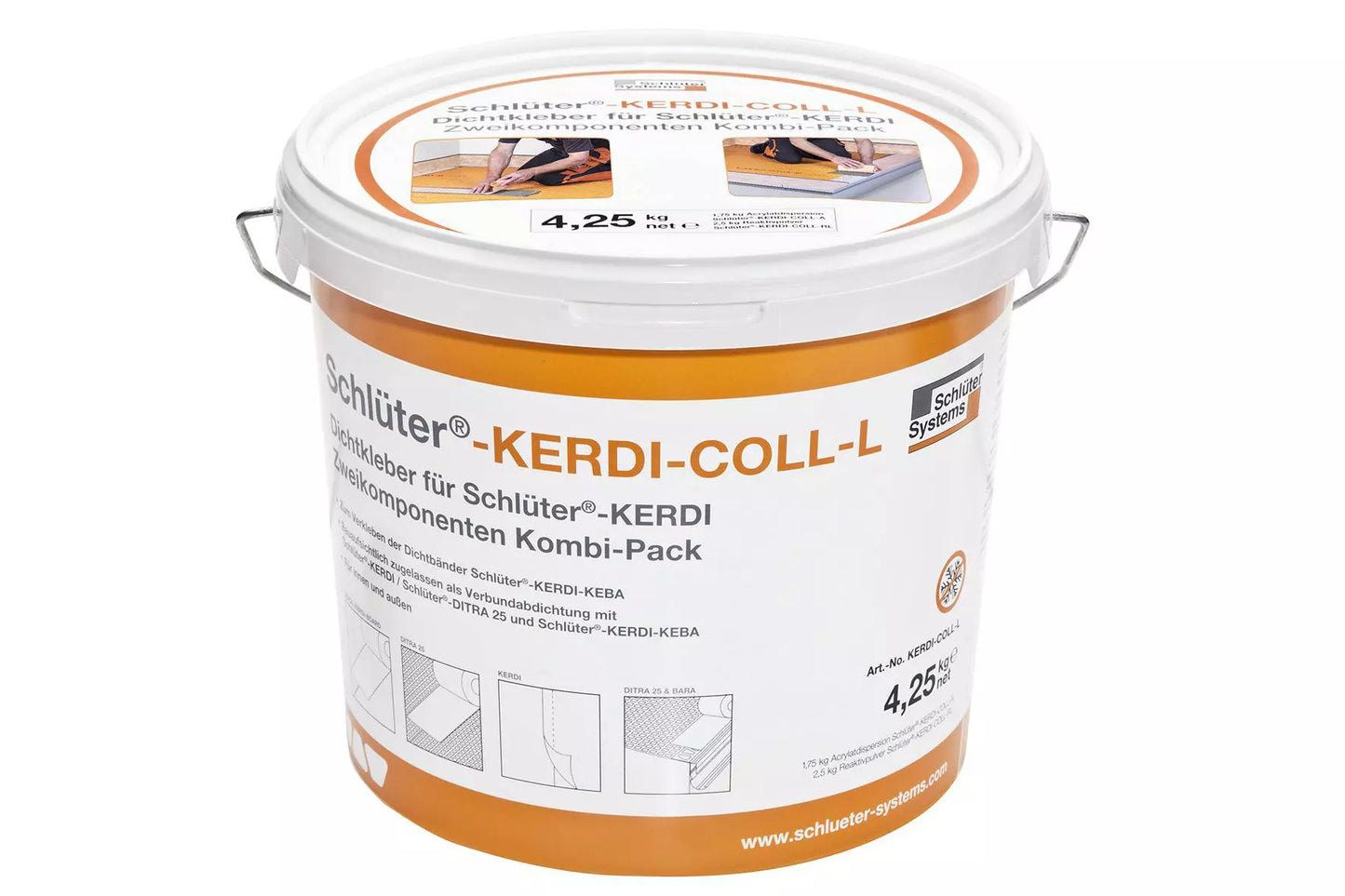 Adesivo impermeável bicomponente 4,25 kg Schlüter-KERDI-COLL