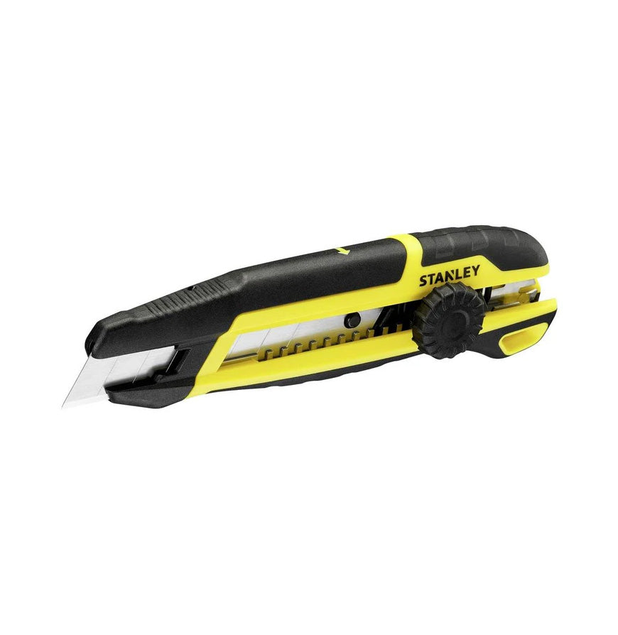 Cutter 18 mm com segmentação lateral e bloqueio manual com roda Stanley