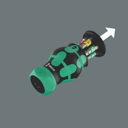 Chave de fendas multipontas Kraftform Kompakt Stubby Recámara RA 1 Wera